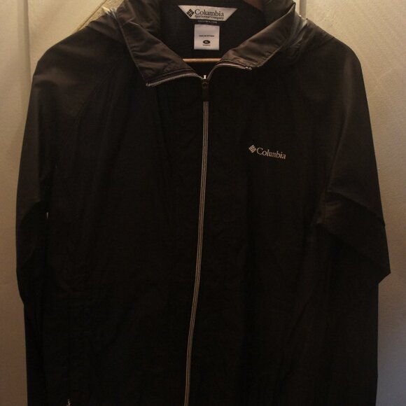Men's Columbia Hooded zip up sports/rain jacket XL - Picture 1 of 9